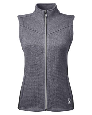 Spyder S17275 Women’s Pursuit Vest – Black Heather/ Black