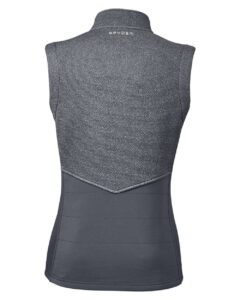 Spyder S17275 Women’s Pursuit Vest – Black Heather/ Polar (back)