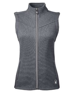 Spyder S17275 Women’s Pursuit Vest – Black Heather/ Polar