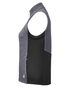 Spyder S17275 Women’s Pursuit Vest – Frontier Heather/ Black (side)