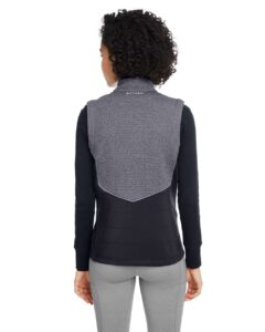 Spyder S17275 Women’s Pursuit Vest – Frontier Heather/ Black (on model back)