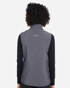 Spyder S17029 Women’s Axis Insulated Vest – Polar (on model back)