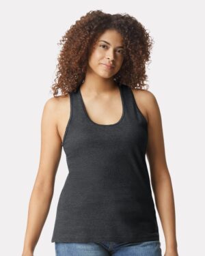 Gildan 64220LCVC Women’s Softstyle® CVC Racerback Tank Top