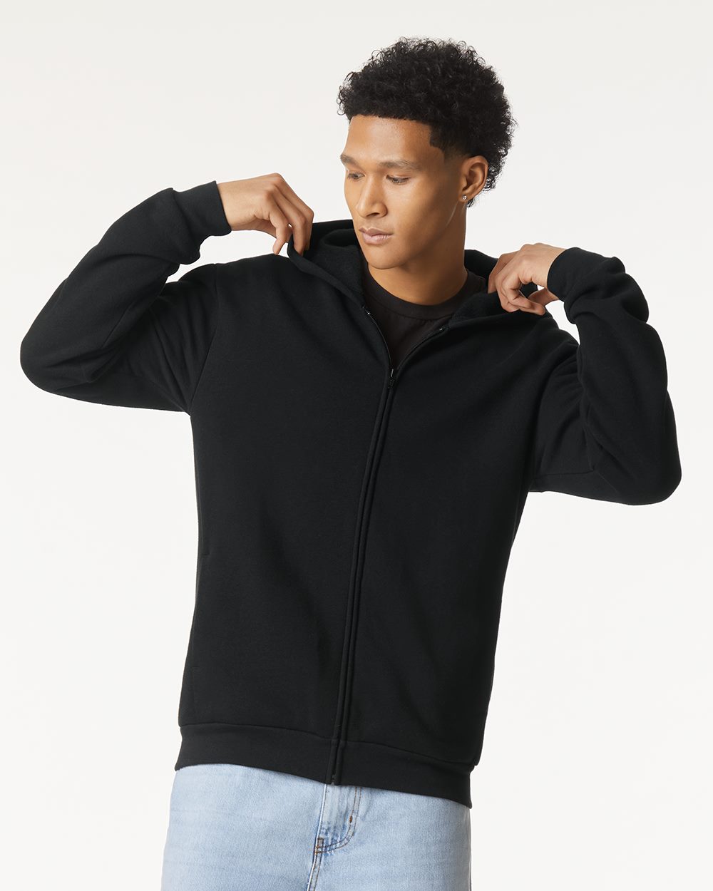 American Apparel RF497 Unisex ReFlex Fleece Full-Zip Hoodie Sweatshirt American Apparel RF497 Unisex ReFlex Fleece Full-Zip Hoodie Sweatshirt