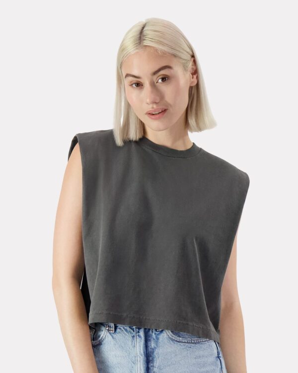American Apparel Women’s Heavyweight Cotton Garment-Dyed Muscle Tee