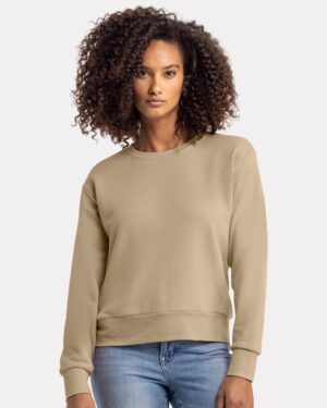 Next Level 9084 Women’s Laguna Sueded Crewneck Sweatshirt