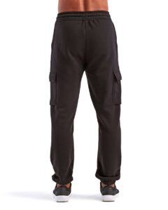 TriDri TD604 Unisex Riley Cargo Joggers – Black (on model back)