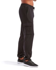 TriDri TD604 Unisex Riley Cargo Joggers – Black (on model side)
