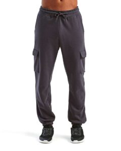 TriDri TD604 Unisex Riley Cargo Joggers – Charcoal (on model)