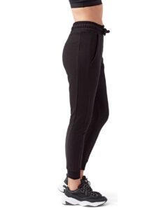 TriDri TD055 Women’s Fitted Maria Joggers – Black (on model side)