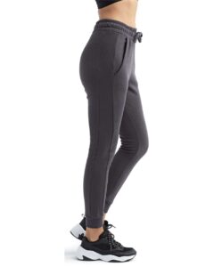 TriDri TD055 Women’s Fitted Maria Joggers – Charcoal (on model side)
