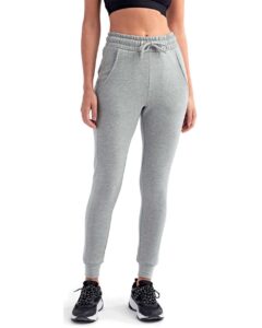 TriDri TD055 Women’s Fitted Maria Joggers – Heather Grey (on model)