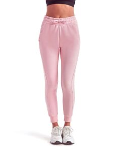 TriDri TD055 Women’s Fitted Maria Joggers – Light Pink (on model)