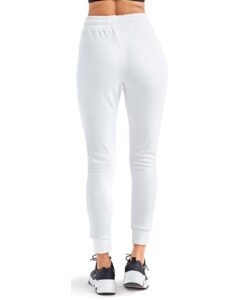 TriDri TD055 Women’s Fitted Maria Joggers – White (on model back)