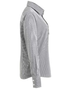 Artisan Collection by Reprime RP320 Women’s Microcheck Gingham Cotton Shirt – Black/ White (side)