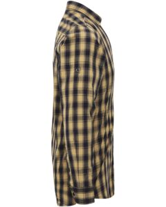 Artisan Collection by Reprime RP250 Men’s Mulligan Check Cotton Shirt – Camel/ Navy (side)