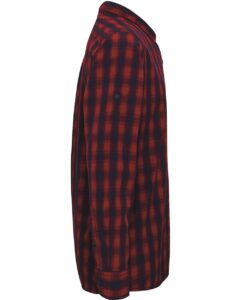 Artisan Collection by Reprime RP250 Men’s Mulligan Check Cotton Shirt – Red/ Navy (side)