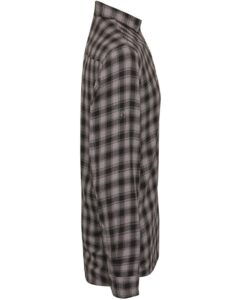Artisan Collection by Reprime RP250 Men’s Mulligan Check Cotton Shirt – Steel/ Black (side)