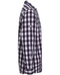 Artisan Collection by Reprime RP250 Men’s Mulligan Check Cotton Shirt – White/ Navy (side)