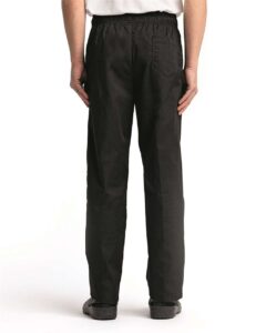 Artisan Collection by Reprime RP554 Unisex Chef’s Select Slim Leg Pant – Black (on model back)