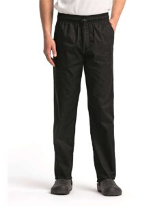 Artisan Collection by Reprime RP554 Unisex Chef’s Select Slim Leg Pant – Black (on model)