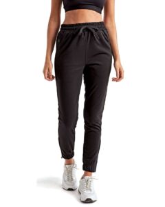 TriDri TD499 Women’s Spun Dyed Joggers – Black (on model)