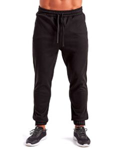 TriDri TD449 Unisex Spun Dyed Joggers – Black (on model)