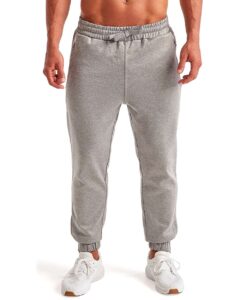 TriDri TD449 Unisex Spun Dyed Joggers – Grey Melange (on model)