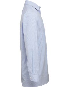 Artisan Collection by Reprime RP220 Men’s Microcheck Gingham Cotton Shirt – Light Blue/ White (side)