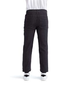 Artisan Collection by Reprime RP556 Unisex Chef’s Artisanal Joggers – Black Denim (on model back)