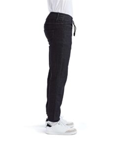 Artisan Collection by Reprime RP556 Unisex Chef’s Artisanal Joggers – Black Denim (on model side)