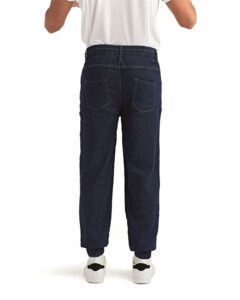 Artisan Collection by Reprime RP556 Unisex Chef’s Artisanal Joggers – Indigo Denim (on model back)