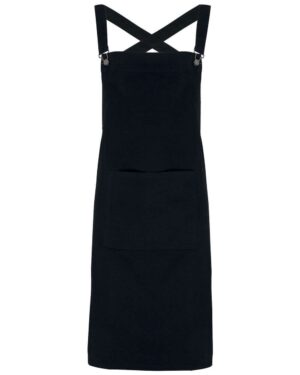 Artisan Collection by Reprime RP129 Cross Back Barista Bib Apron – Black