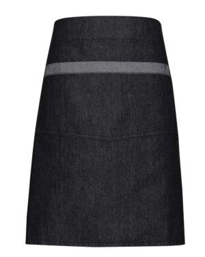 Artisan Collection by Reprime RP128 Domain Contrast Denim Waist Apron – Black Denim