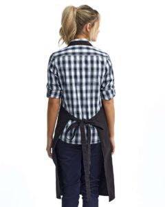 Artisan Collection by Reprime RP137 Calibre Heavy Cotton Canvas Pocket Apron – Black (on model back)