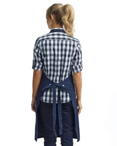 Artisan Collection by Reprime RP137 Calibre Heavy Cotton Canvas Pocket Apron – Navy (on model back)