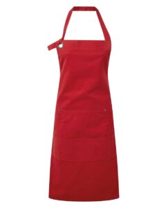 Artisan Collection by Reprime RP137 Calibre Heavy Cotton Canvas Pocket Apron – Red