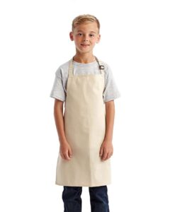 Artisan Collection by Reprime RP149 Youth Recycled Apron – Natural (on model)