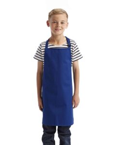 Artisan Collection by Reprime RP149 Youth Recycled Apron – Royal (on model)