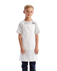 Artisan Collection by Reprime RP149 Youth Recycled Apron – White (on model)
