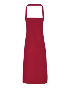 Artisan Collection by Reprime RP102 Organic Cotton Bib Apron – Burgundy