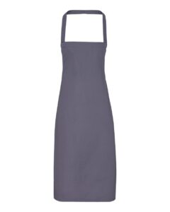 Artisan Collection by Reprime RP102 Organic Cotton Bib Apron – Dark Grey