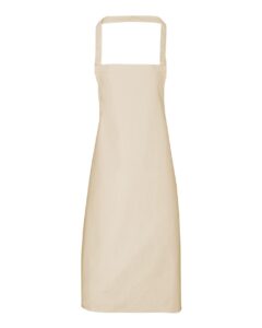 Artisan Collection by Reprime RP102 Organic Cotton Bib Apron – Natural