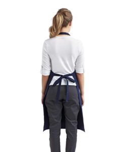 Artisan Collection by Reprime RP102 Organic Cotton Bib Apron – Navy (on model back)