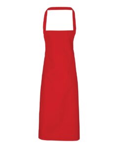 Artisan Collection by Reprime RP102 Organic Cotton Bib Apron – Red