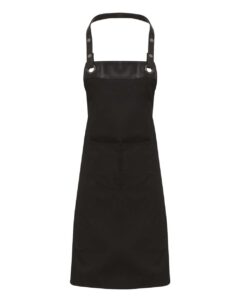 Artisan Collection by Reprime RP123 Espresso Bib Apron – Black/ Black