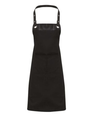Artisan Collection by Reprime RP123 Espresso Bib Apron – Black/ Black