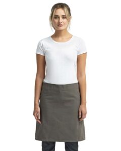 Artisan Collection by Reprime RP131 Calibre Heavy Cotton Canvas Waist Apron – Dark Grey (on model)
