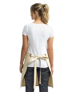 Artisan Collection by Reprime RP131 Calibre Heavy Cotton Canvas Waist Apron – Natural (on model back)