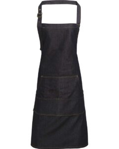 Artisan Collection by Reprime RP126 Jeans Stitch Denim Bib Apron – Indigo Denim